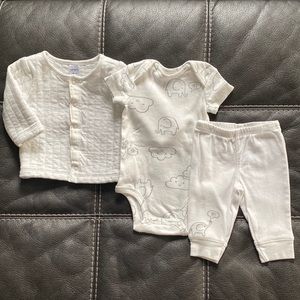 Carter’s 3 month Baby Cardigan Outfit